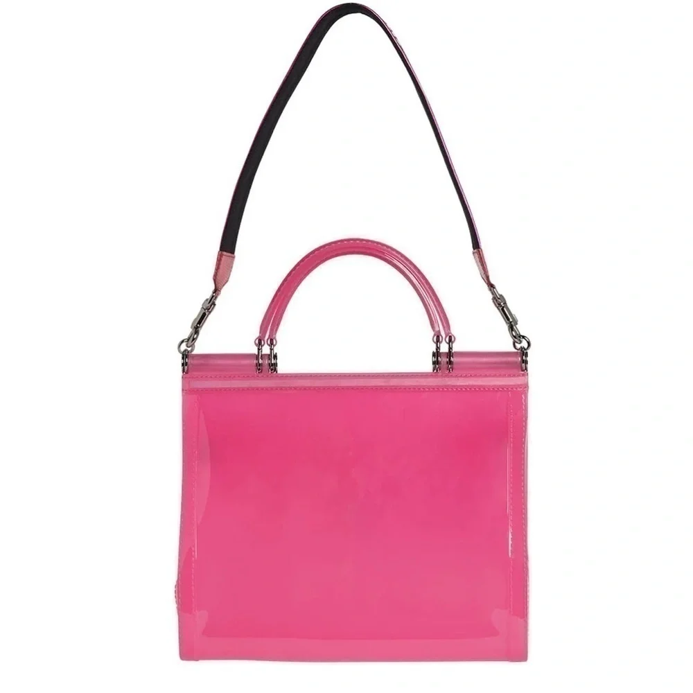 NWT Dolce & Gabbana Sicily Shoulder Bag Dark Pink